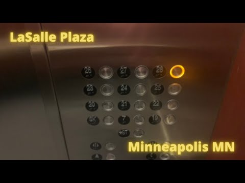 VERY FAST - Otis Traction elevator at LaSalle Plaza in Minneapolis MN