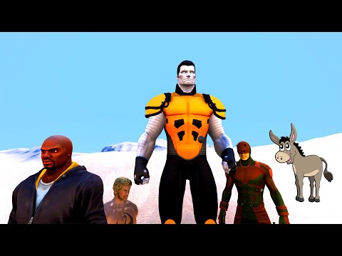 DAREDEVIL VS LUKE CAGE VS COLOSSUS VS IRON FIST VS EŞEK 😱 - UEBS