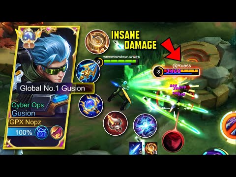 GUSION INSANE DAMAGE BEST BUILD FOR 2023
