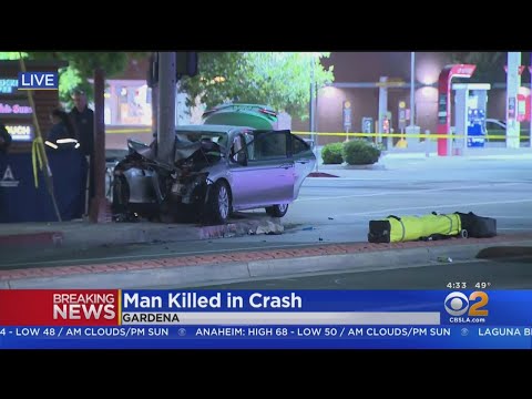 Man Killed, 2 Injured In Gardena Crash