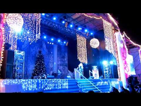 Новогодняя ночь на Дворцовой Площади.