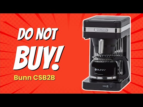 BUNN CSB2B Speed Brew Elite ☕ | 8 Reasons NOT to Buy! ⚠️