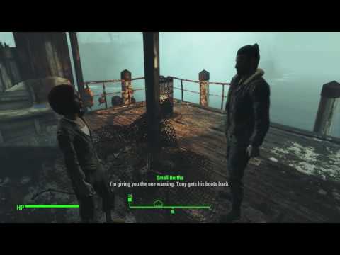 Fallout 4 Far Harbor - Small Bertha threatens Harborman