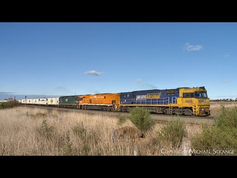 6MP4 Pacific National TOLL Container Train Enters The Loop Line At Gheringhap (21/6/2024) - PoathTV