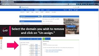 How to Remove a Domain Parked From Bluehost