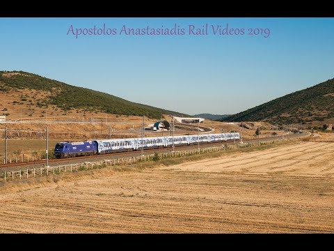 TRAINOSE 🇬🇷-Morning traffic at Aggeiai Railway Station