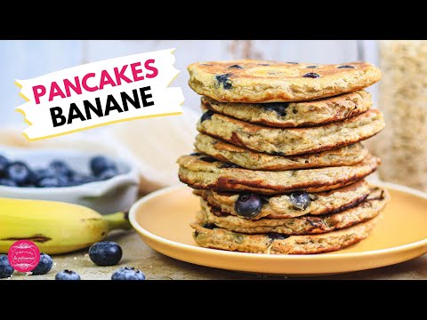 Banana and Blueberry Pancakes without Sugar