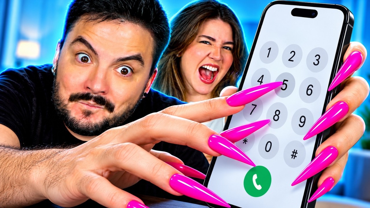 JU ME COLOCOU UNHAS POSTIÇAS E PRECISO VENCER ESSES DESAFIOS!