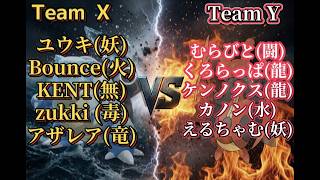 【チーム対抗戦】Team X vs Team Y