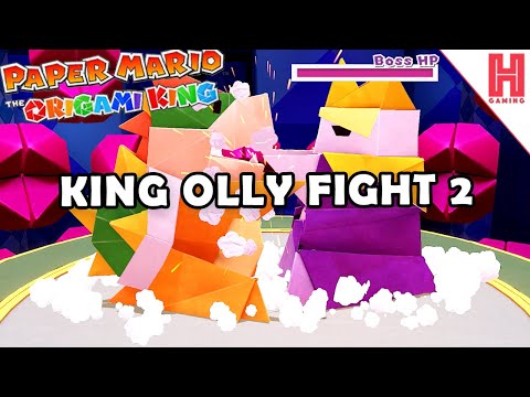 How To Beat King Olly Boss Fight 2 - Paper Mario: The Origami King