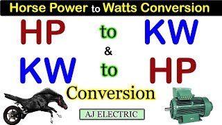 Horse Power to KiloWatts conversion in Urdu/Hindi | KW to HP conversion