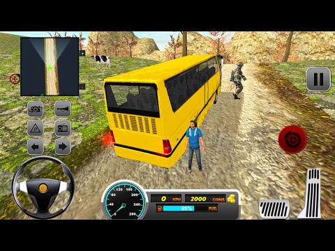 US Police Bus Mountain Driving Simulator - Android Gameplay