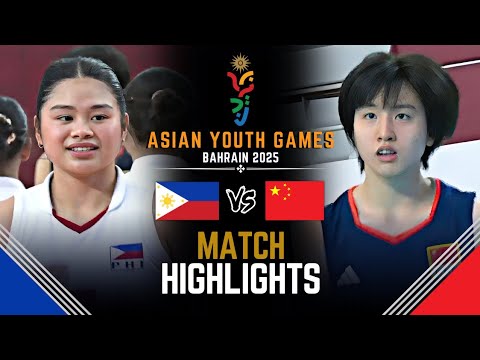 PHILIPPINES 🇵🇭 VS. CHINA 🇨🇳  Full Game Highlights | Asian Youth Games Bahrain 2025