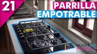 Como se Instala Una Parrilla Empotrable en Superficie Solida #ElMuebleModerno