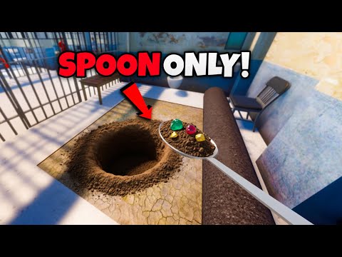 Escape Jail with Spoon??? 😨 | Prison Escape Simulator | JILL ZONE
