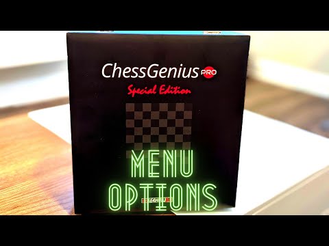 Chess Genius Pro Special Edition - Menu Options - YouTube