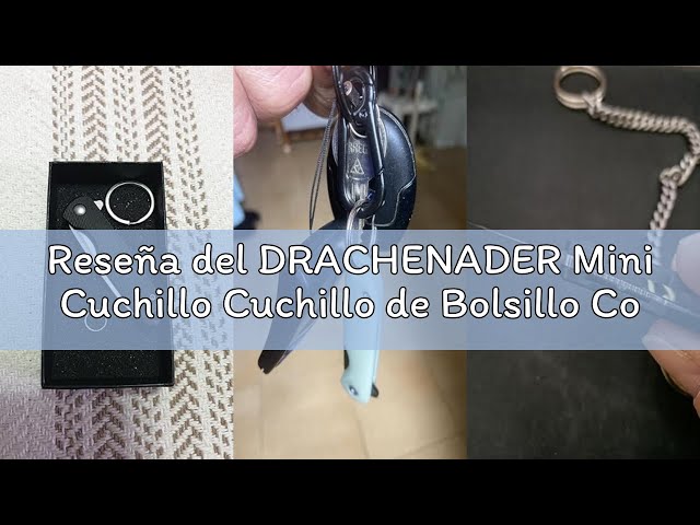Vídeo relacionado con NDRACHENADER Cuchillo de cuello EDC mini fulltang con 6,9 cm de longitud de hoja y funda de ABS, hoja negra + mango verde