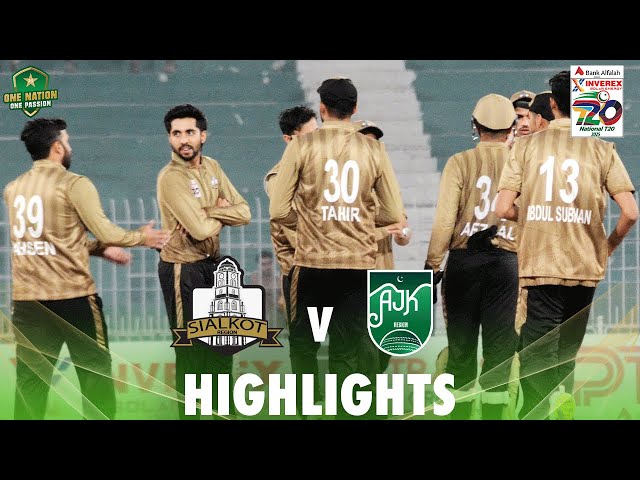 Full Highlights | Sialkot vs AJK | Match 28 | National T20 Cup 2025 | PCB | M2L1A Full Highlights | Sialkot vs AJK | Match 28 | National T20 Cup 2025 | PCB | M2L1A