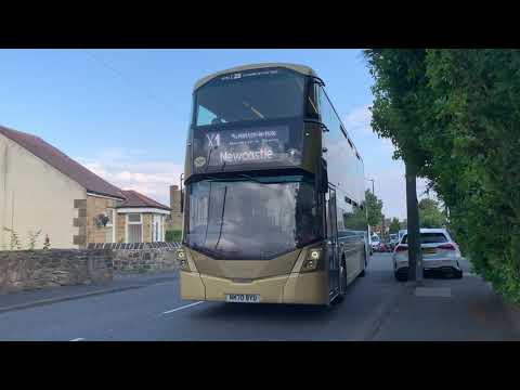 X Lines X1 to Newcastle - Go North East 6376 - NK70 BYU