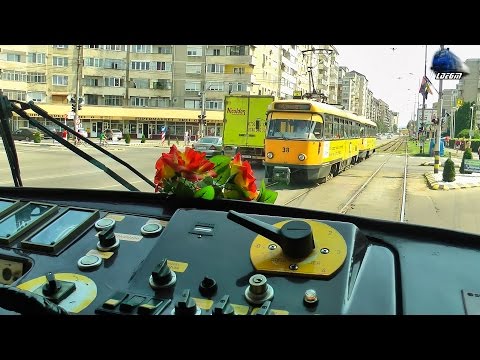 Tatra T4D Cabview - Tatra T4D Führerstandsmitfahrt in Oradea, Romania [Autumn Edition]