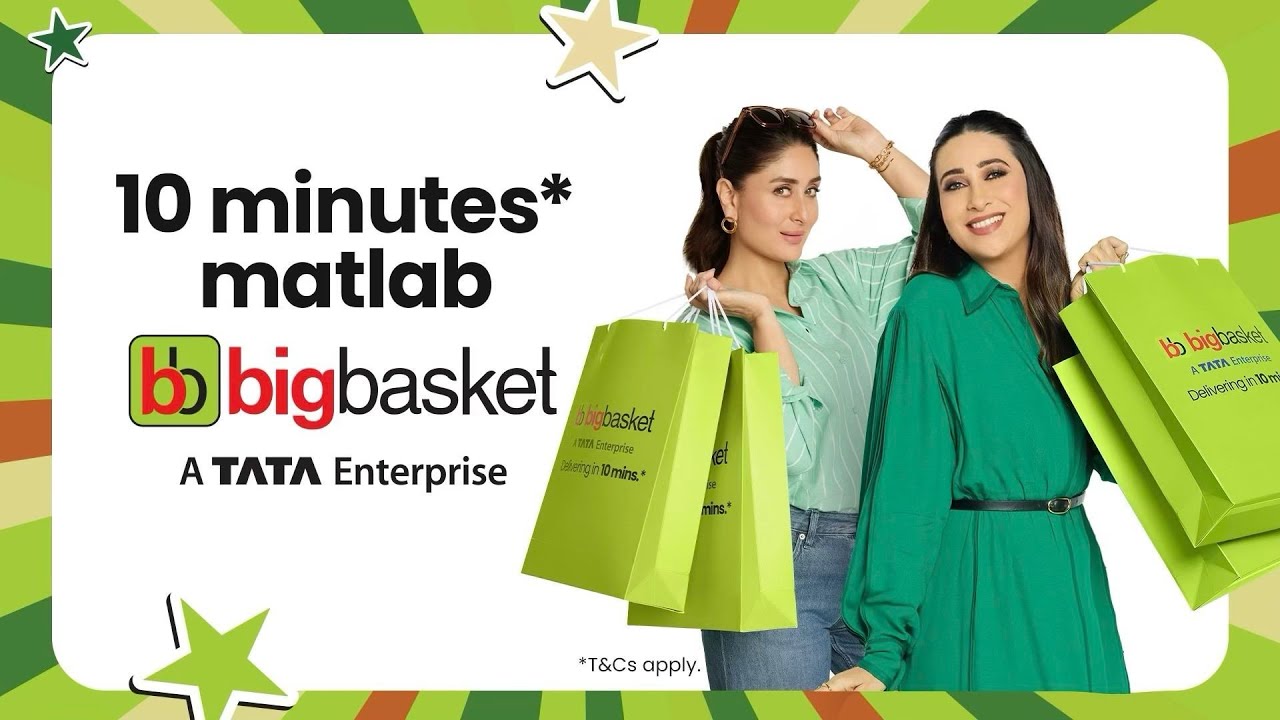 BigBasket campaign featuring the Kapoor sisters
