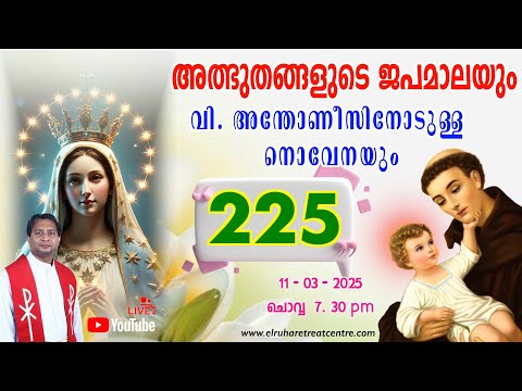 അത്ഭുതങ്ങളുടെ ജപമാല 🌹07.30 pm 🕊️ ചൊവ്വ  11-03-25💒