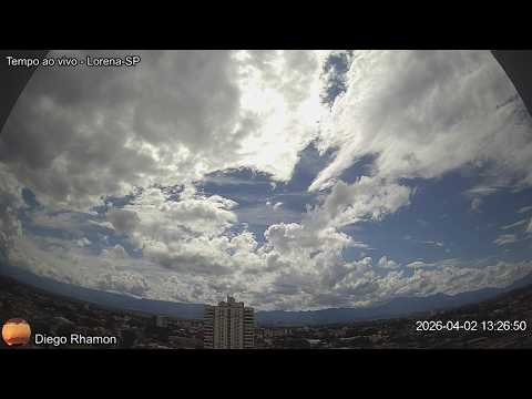 Nuvens de tempestade (com alguns raios à noite) - Lorena-SP - 02/04/2026 (tarde/noite)