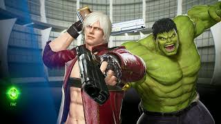 HULK & DANTE VS VENOM & BLACK PANTHER | Marvel Vs Capcom Infinite |  (Hardest AI)