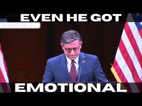 Speaker Of The House Mike Johnson Holds An Epic Speech For Charlie Kirk.