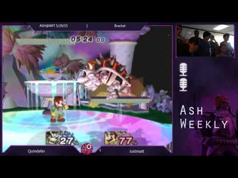 JustMatt (Mario) vs. Quindelin (Bowser) - PM Bracket ASH@WIT 7/10/15