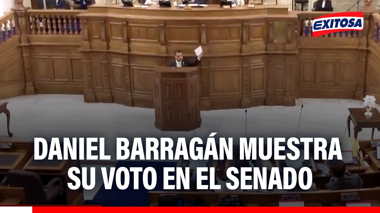 🔴🔵Barragán muestra públicamente su voto tras sufragar en la elección de la Mesa Directiva del Senado