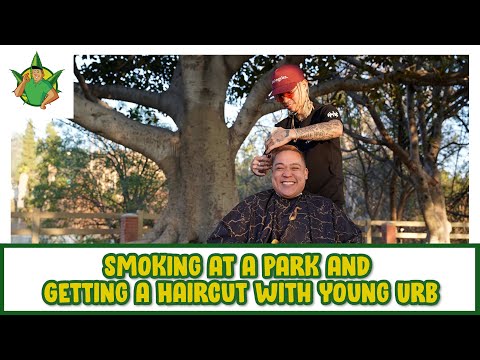 Filipino Cannabis Guy - Smoking at a Park and Getting a Haircut with Young Urb