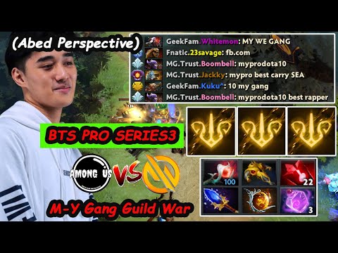 Among us vs MG.Trust | Abed [Storm Spirit] A-GOD 11K MMR Skillplay Bts Pro Series3 Game 1