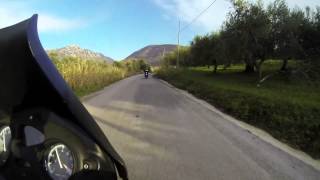 preview picture of video 'moto passeggiata Sant'Agata dei Goti yamaha fz6 e BMW GS650'