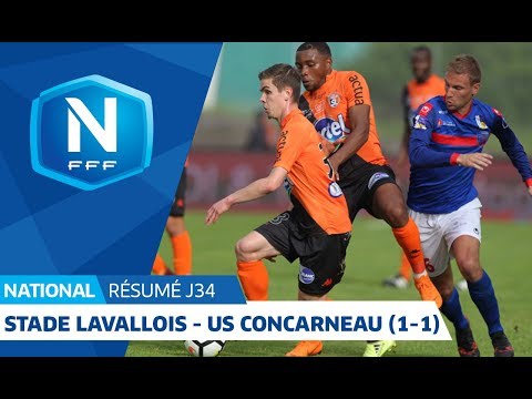 J34 : Stade Lavallois MFC - US Concarneau (1-1), le résumé I National FFF 2018
