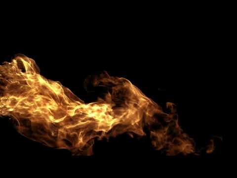 Fire and Flame Overlay 38 - Royalty Free Green Screen Footage - Real Flames
