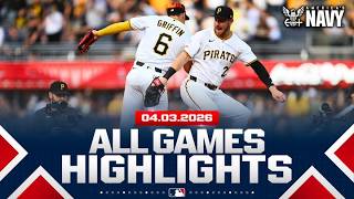 Highlights from ALL GAMES on 4/3 (Konnor Griffin MLB debut, Dodgers 5 HRs, MORE!)