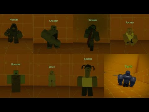 Roblox Left 4 Dead Showcase: All Special Infected
