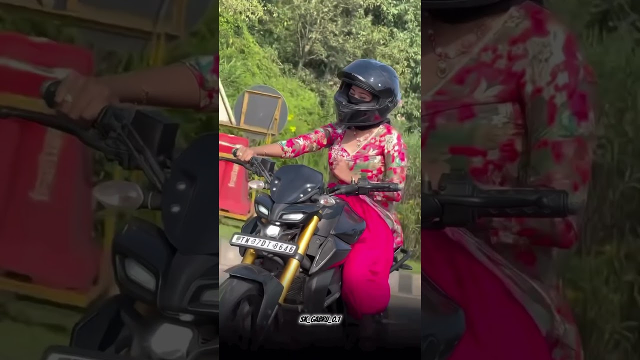 MT 15 girl riding reaction 🤯💥 #rc390 #ytshorts #shorts #viralshorts