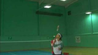 Badminton Techniques Backhand clear