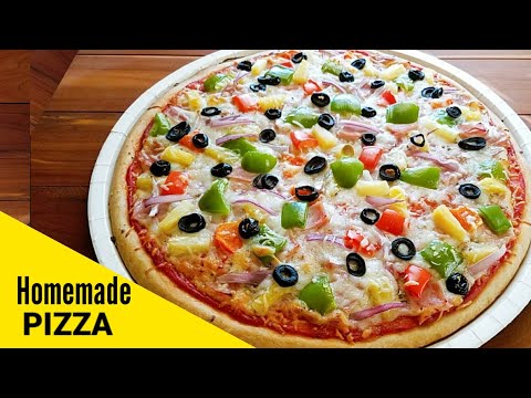 Homemade Hawaiian Pizza | How to make Hawaiian Pizza at Home | Easy & Delicious Pizza