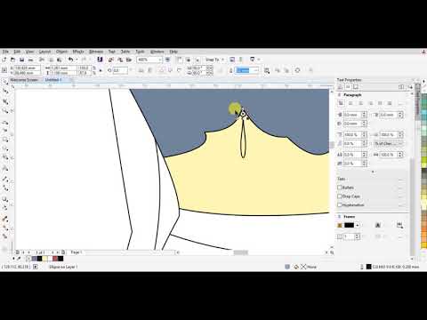 Sharara/Dress speed art/tutorial in corel draw 2019 - Chesta Designs