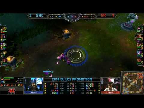 ♠ SEASON 4 ♠ || SUPA HOT CREW XD vs SK Gaming  Game 4 Bo5  2014 EU LCS Spring Promotion SK vs SHC G4