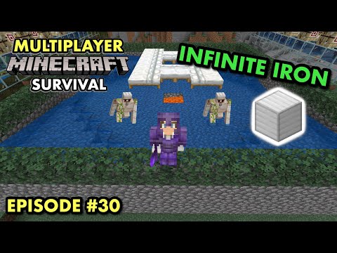 MAKING AN OP IRON FARM in Multiplayer Minecraft Survival (Ep. 30)