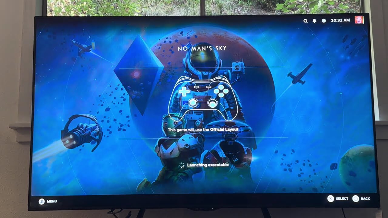 Steam Remote Play running on a PS5 — video demo