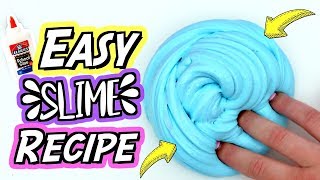 HOW TO MAKE SLIME For Beginners! NO FAIL Easy DIY 