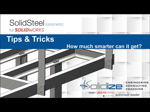 SOLIDWORKS Smart features applied in SolidSteel Parametric