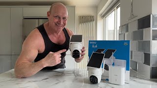 AOSU Solar Powered Security Camera Kit | Auto Human Tracking, Spotlight, Alarm & More!