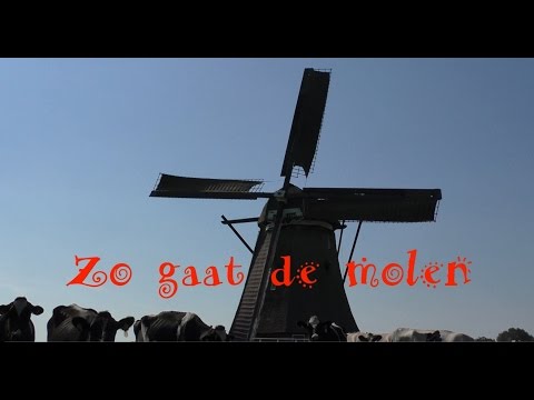 Kinderliedje 'Zo gaat de molen' + sfeerbeelden van Hollandse molens