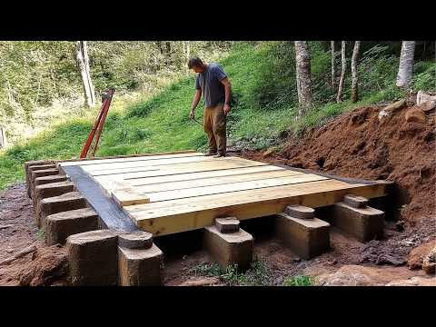 Man Builds 2-STORY WOOD HOUSE in the Forest | Start to Finish @Wood_Wolf